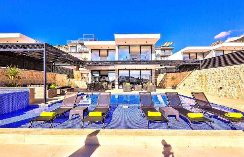 Вилла с бассейном и видом на море в Калкане, Каш 7