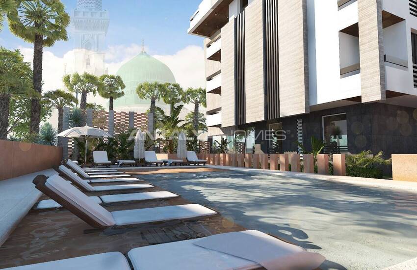 Apartments with Shared Pool Near the Beach in Konyaaltı Antalya 7