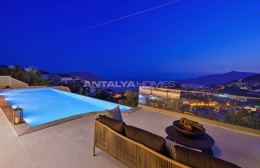 Villa Med 5 Sovrum, Pool Och Parkeringsplats I Kalkan Antalya 16