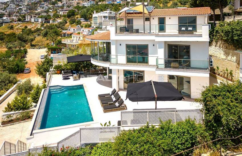 Villa Med 5 Sovrum, Pool Och Parkeringsplats I Kalkan Antalya 5