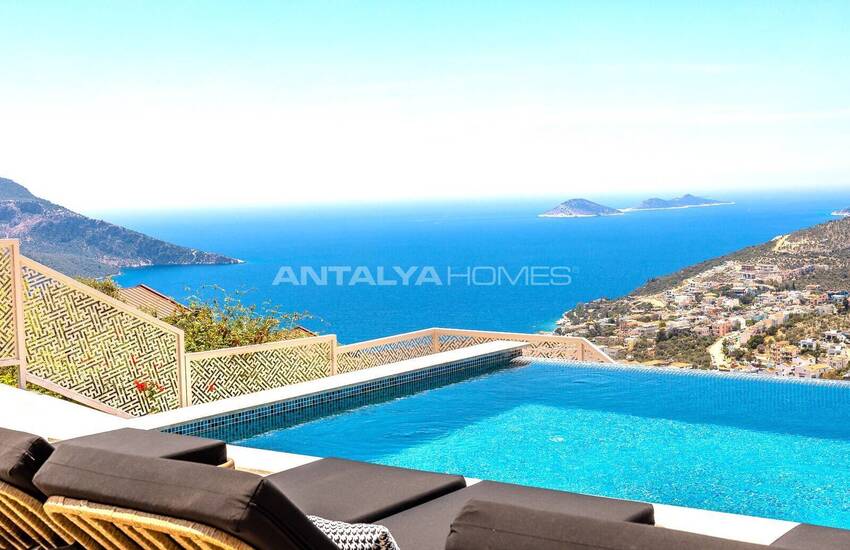 Villa Med 5 Sovrum, Pool Och Parkeringsplats I Kalkan Antalya 2
