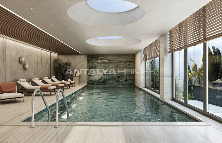 Flats in a Secure Complex with Pools in Antalya Uncalı 14