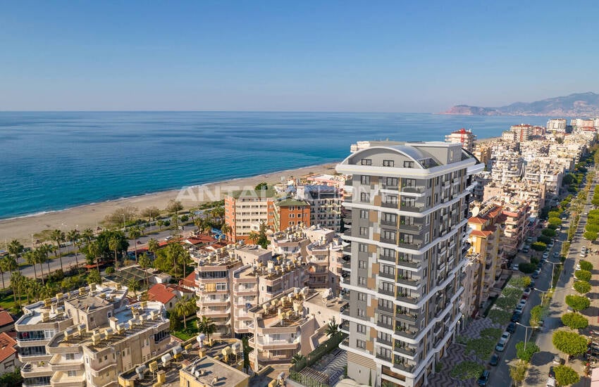 Sea View Flats in a Complex with Pool in Alanya Mahmutlar