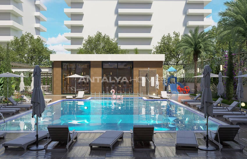 Sea View Flats in a Complex with Pool in Alanya Mahmutlar 5