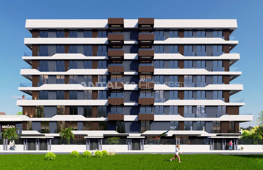 Apartments with a Pool and Security in Antalya Kepez 4