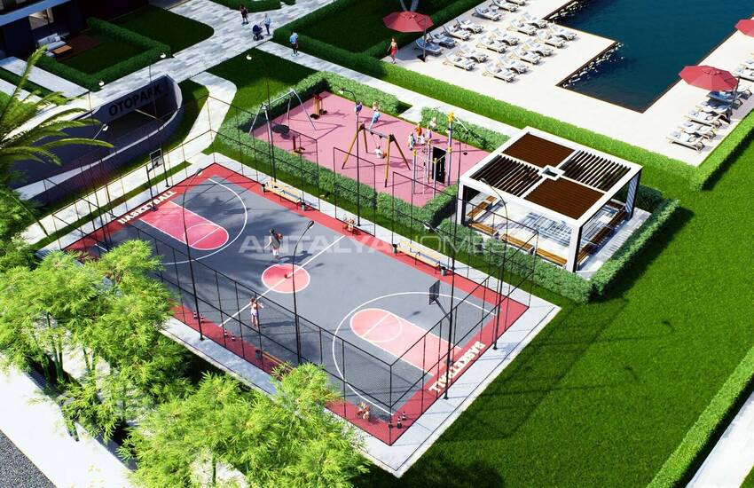 Apartments with a Pool and Security in Antalya Kepez 14