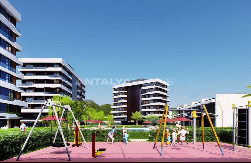 Apartments with a Pool and Security in Antalya Kepez 15