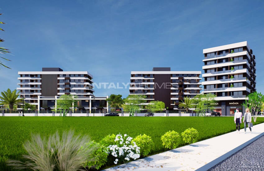 Apartments with a Pool and Security in Antalya Kepez 5