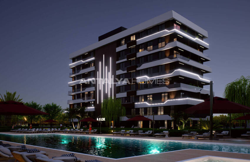 Apartments with a Pool and Security in Antalya Kepez 8