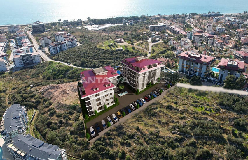 Sea View Flats in a Complex with Social Facilities in Kestel 4