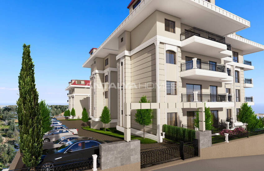 Sea View Flats in a Complex with Social Facilities in Kestel 9