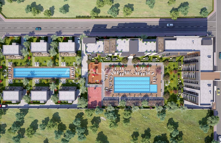 Apartments with Rich Communal Amenities in Antalya Altintas 1