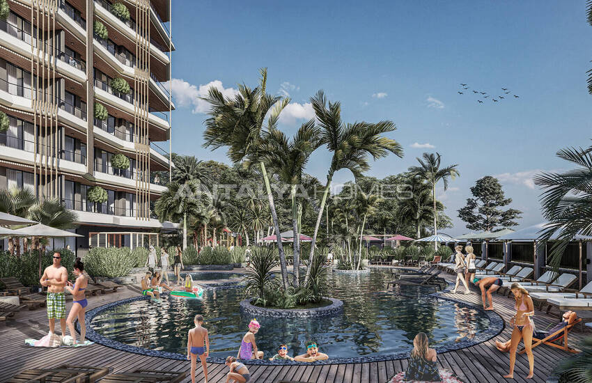 Stylish Apartments in a Complex with Pool in Alanya 2