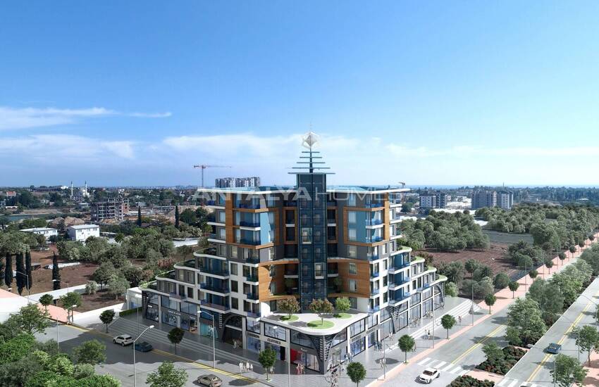 Apartments with a Communal Pool Near the Sea in Antalya Altintas 1