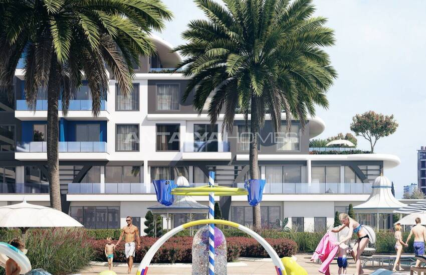 Apartments with a Communal Pool Near the Sea in Antalya Altintas 2