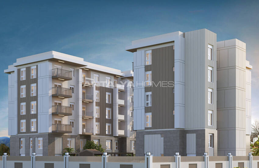 Middle and Ground Floor Apartments with Pool in Antalya Kepez 4