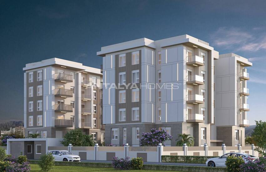Middle and Ground Floor Apartments with Pool in Antalya Kepez 2