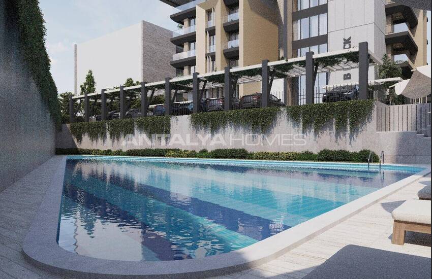 Sea and Castle View Apartments with Rich Amenities in Alanya 2