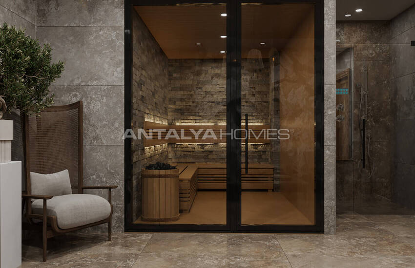 Sea and Castle View Apartments with Rich Amenities in Alanya 9