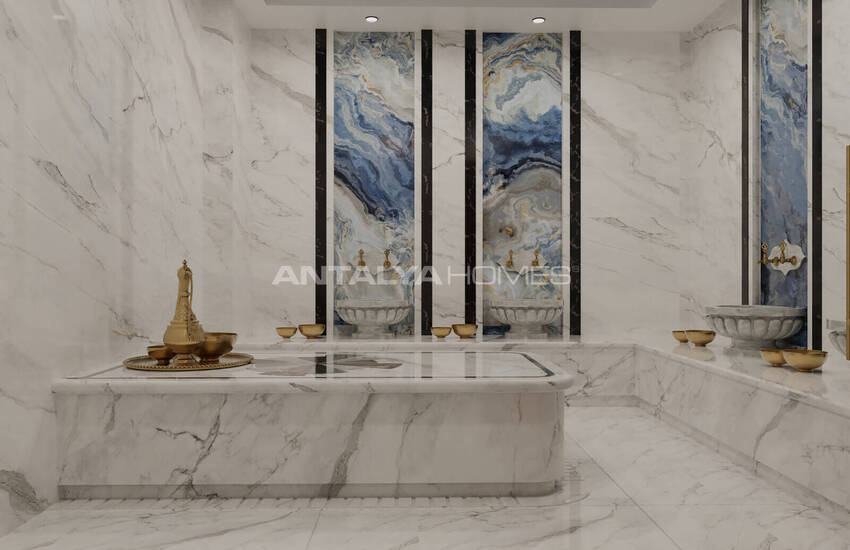 Sea and Castle View Apartments with Rich Amenities in Alanya 10