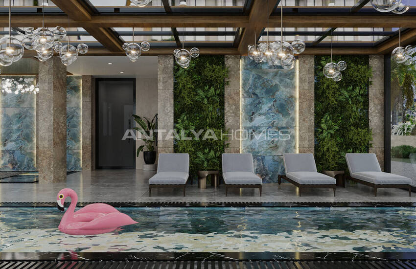Sea and Castle View Apartments with Rich Amenities in Alanya 7
