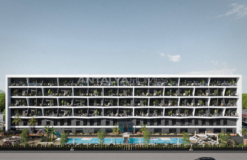 Beaux Appartements Avec Jardin Commun À Antalya Kepez 5