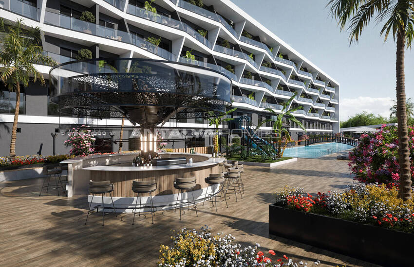 Beaux Appartements Avec Jardin Commun À Antalya Kepez 1