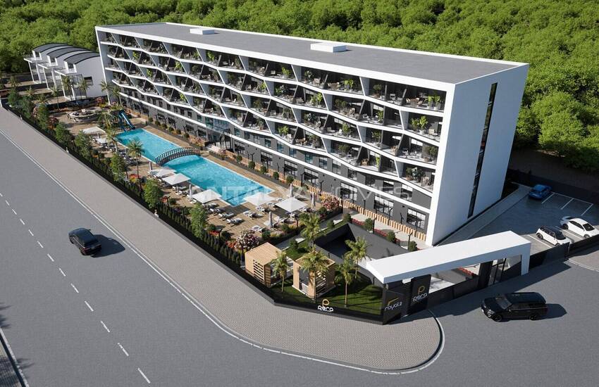 Beaux Appartements Avec Jardin Commun À Antalya Kepez 4