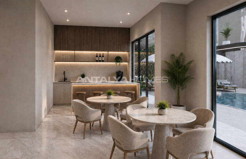 Apartments with Shared Pool Near the Beach in Alanya Center 5