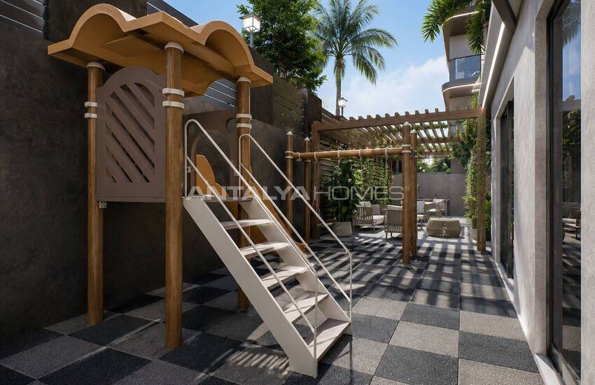 Apartments with Shared Pool Near the Beach in Alanya Center 7