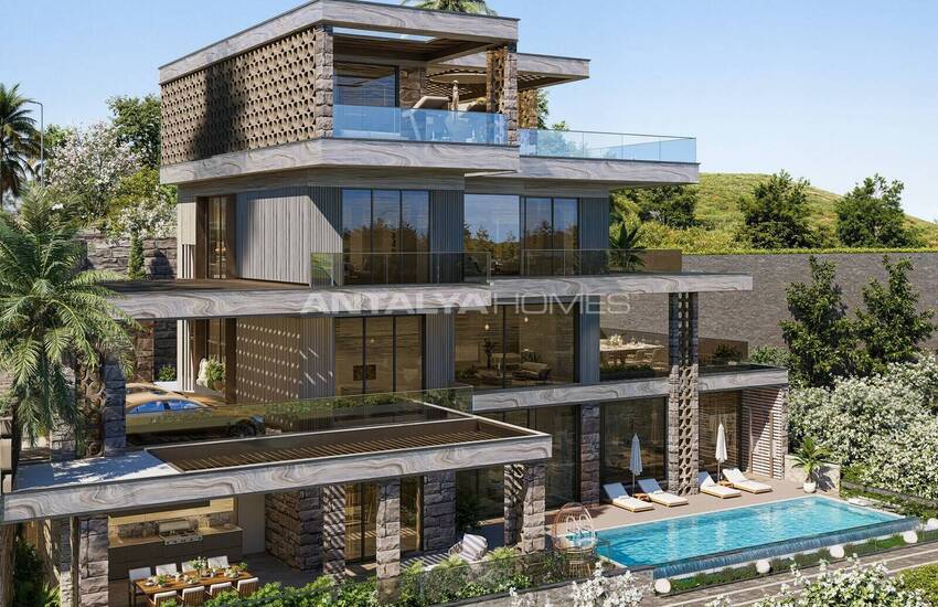 4-storey Smart Detached Villa with Sea View in Alanya 1