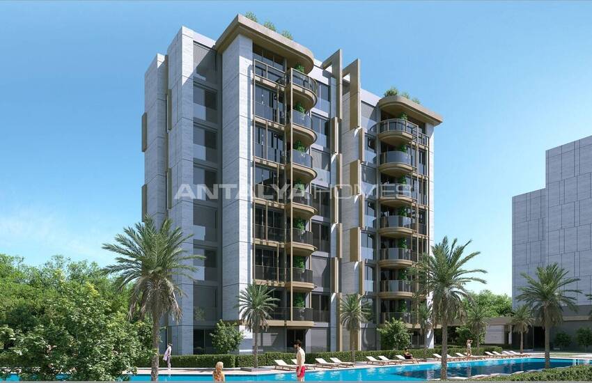 Middle Floor Apartments Near the Sea in Antalya Muratpasa 2