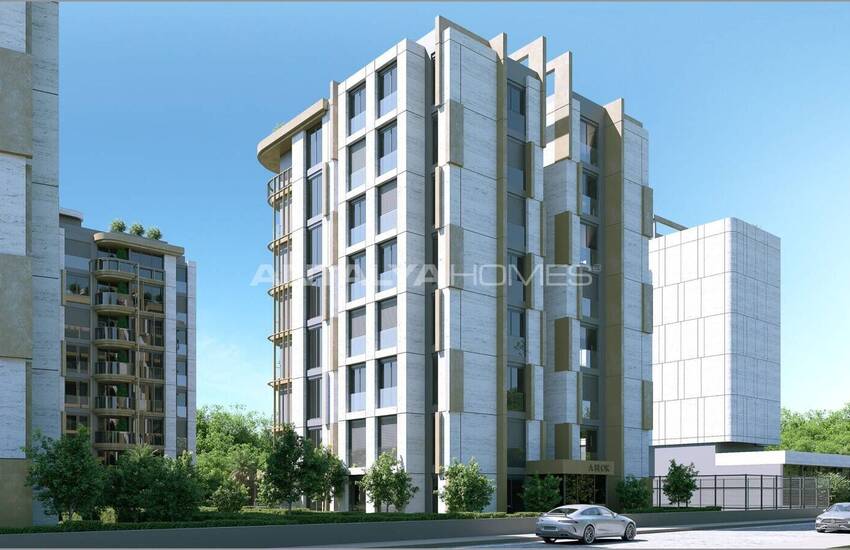 Middle Floor Apartments Near the Sea in Antalya Muratpasa 3