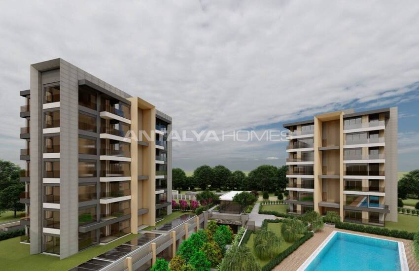 Stylish Middle Floor Apartments for Sale in Antalya Muratpasa 3