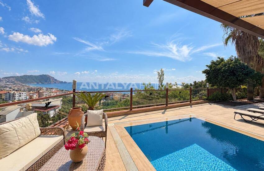 4-rumsvilla Med Pool Och Havsutsikt I Alanya 7