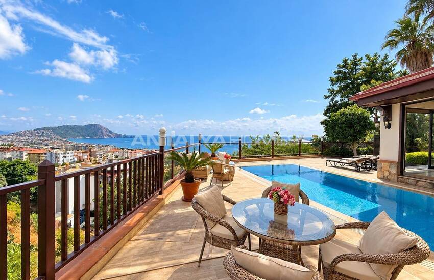 4-rumsvilla Med Pool Och Havsutsikt I Alanya 4