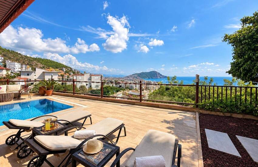 4-rumsvilla Med Pool Och Havsutsikt I Alanya 13