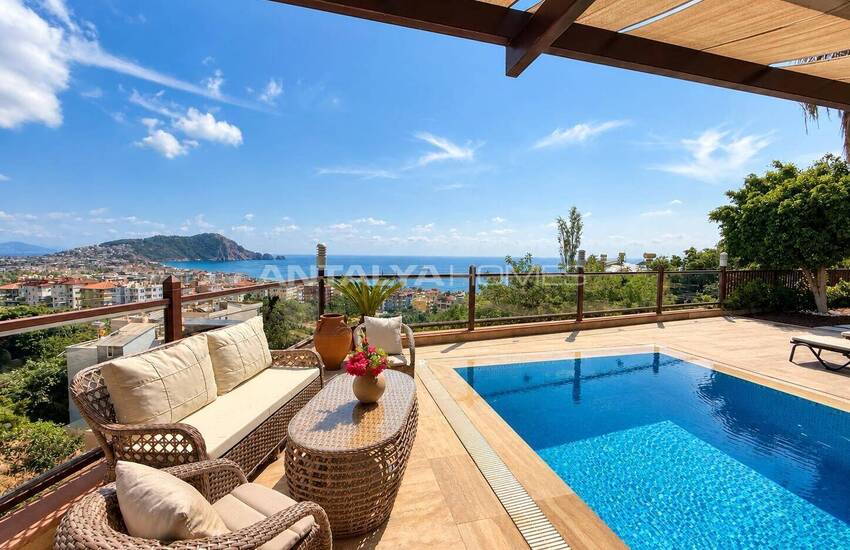 4-rumsvilla Med Pool Och Havsutsikt I Alanya 12