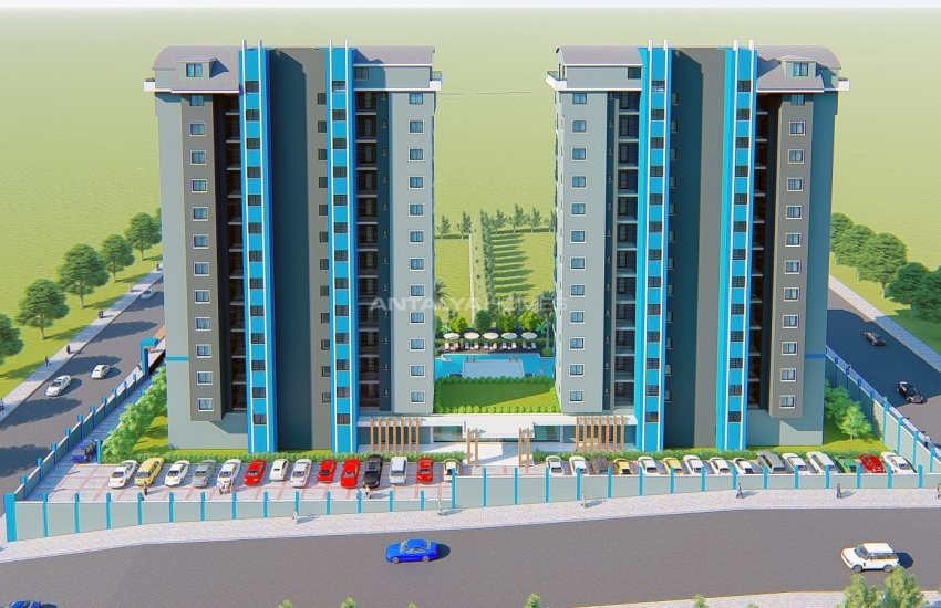 South-front Apartments in a Calm Area in Alanya Mahmutlar 14