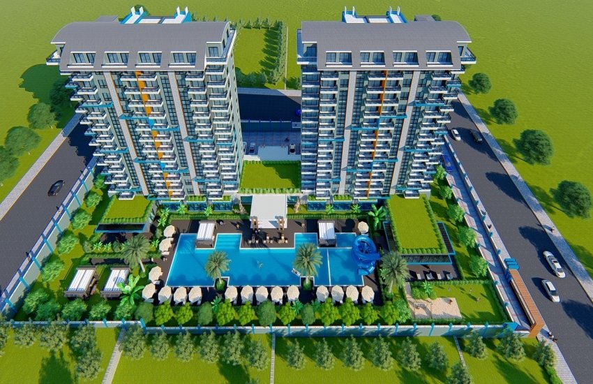 South-front Apartments in a Calm Area in Alanya Mahmutlar 26