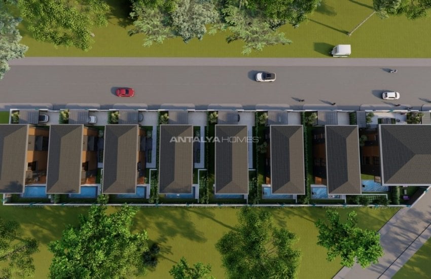 Belek'te Lüks Villa Projesinden Müstakil ve Yarı Müstakil Villalar 14