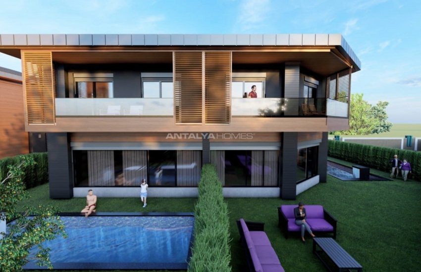 Belek'te Lüks Villa Projesinden Müstakil ve Yarı Müstakil Villalar 7