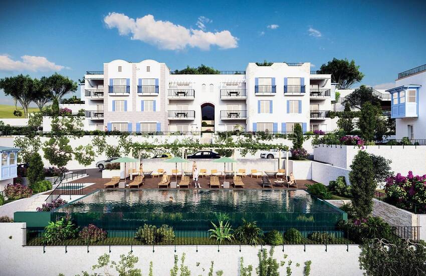 Elegante Wohnungen Mit Gärten Und Terrassen In Bodrum Adabuku 1