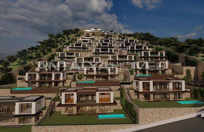 ویلاهای مستقل در بدروم با چشم انداز شگفت انگیز دریا 4