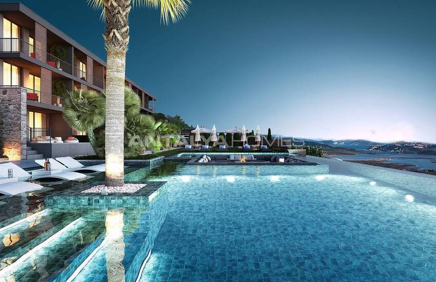 شقق ديلوكس مطلة على البحر بالقرب من المطار في موغلا بودروم 8