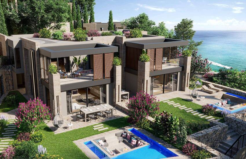 Panoramic Sea View Villas with Distinctive Features in Bodrum