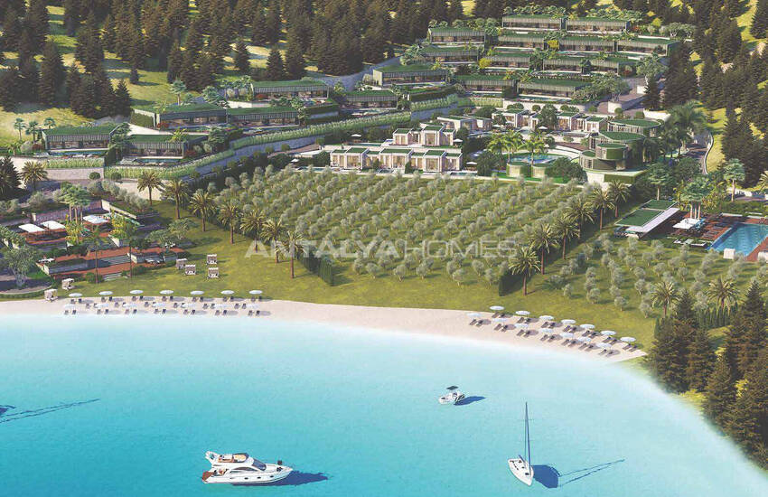 Villas with Sea Views in an Elite Project in Bodrum Turkbuku