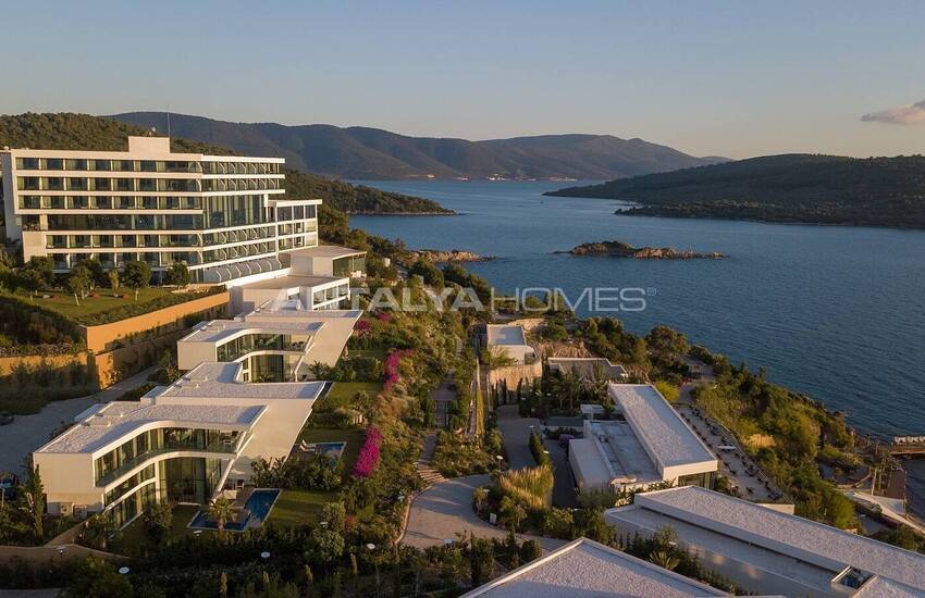 Bodrum Adabükü'nde Özel Koylu Projede Plaja Sıfır Daireler 19