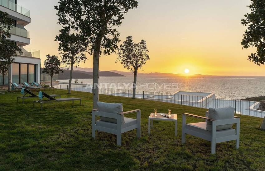 Bodrum Adabükü'nde Özel Koylu Projede Plaja Sıfır Daireler 23