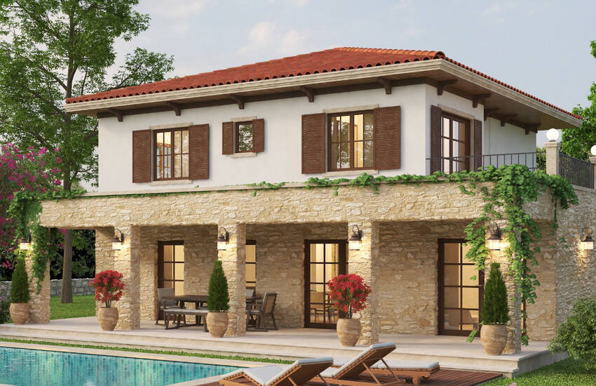 New Build Detached Houses with Pool in Yaliciftlik Bodrum 1